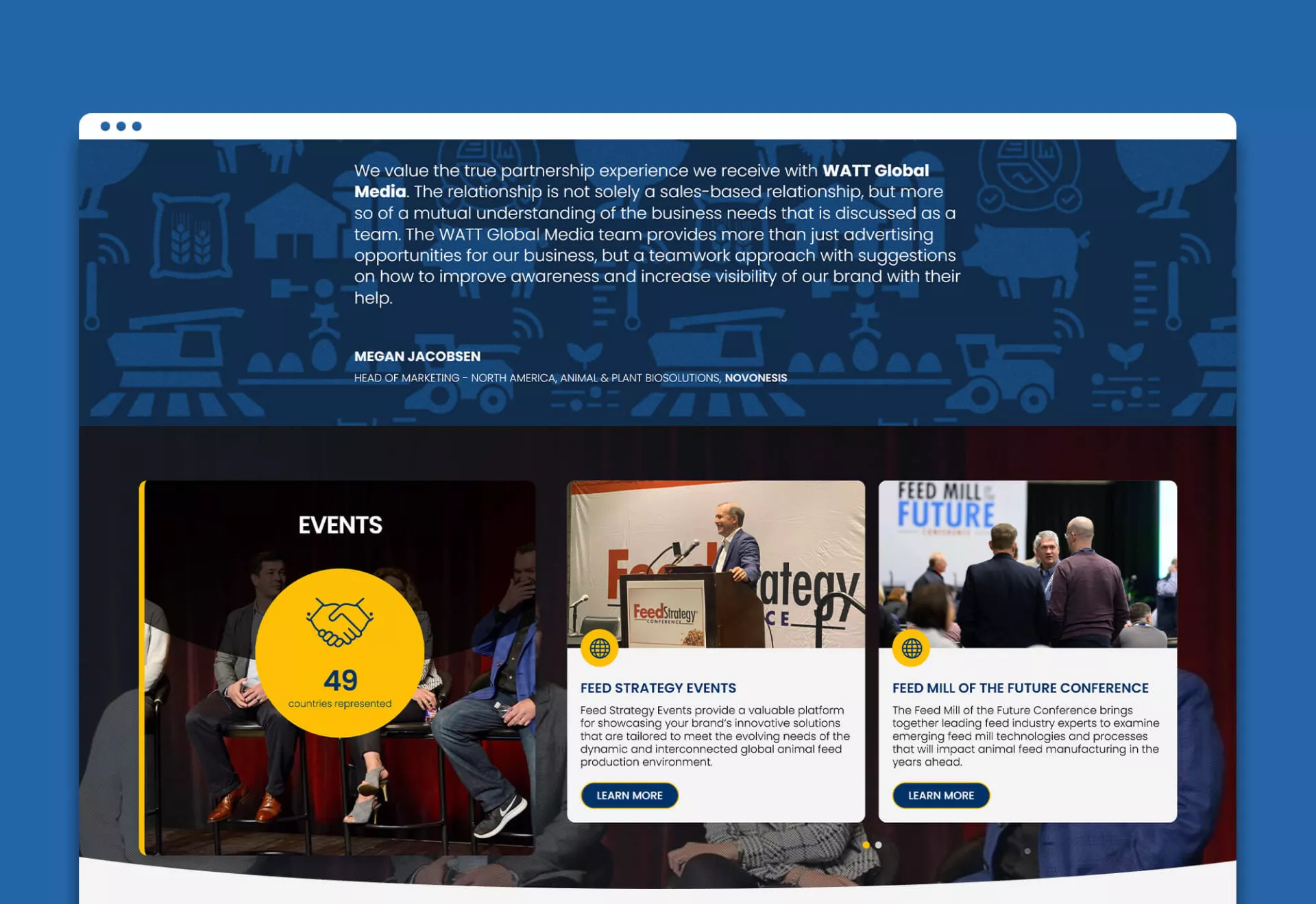 WATT Global Media Website Design & Development by Matcha Design WATT Global Media Website Design & Development by Matcha Design