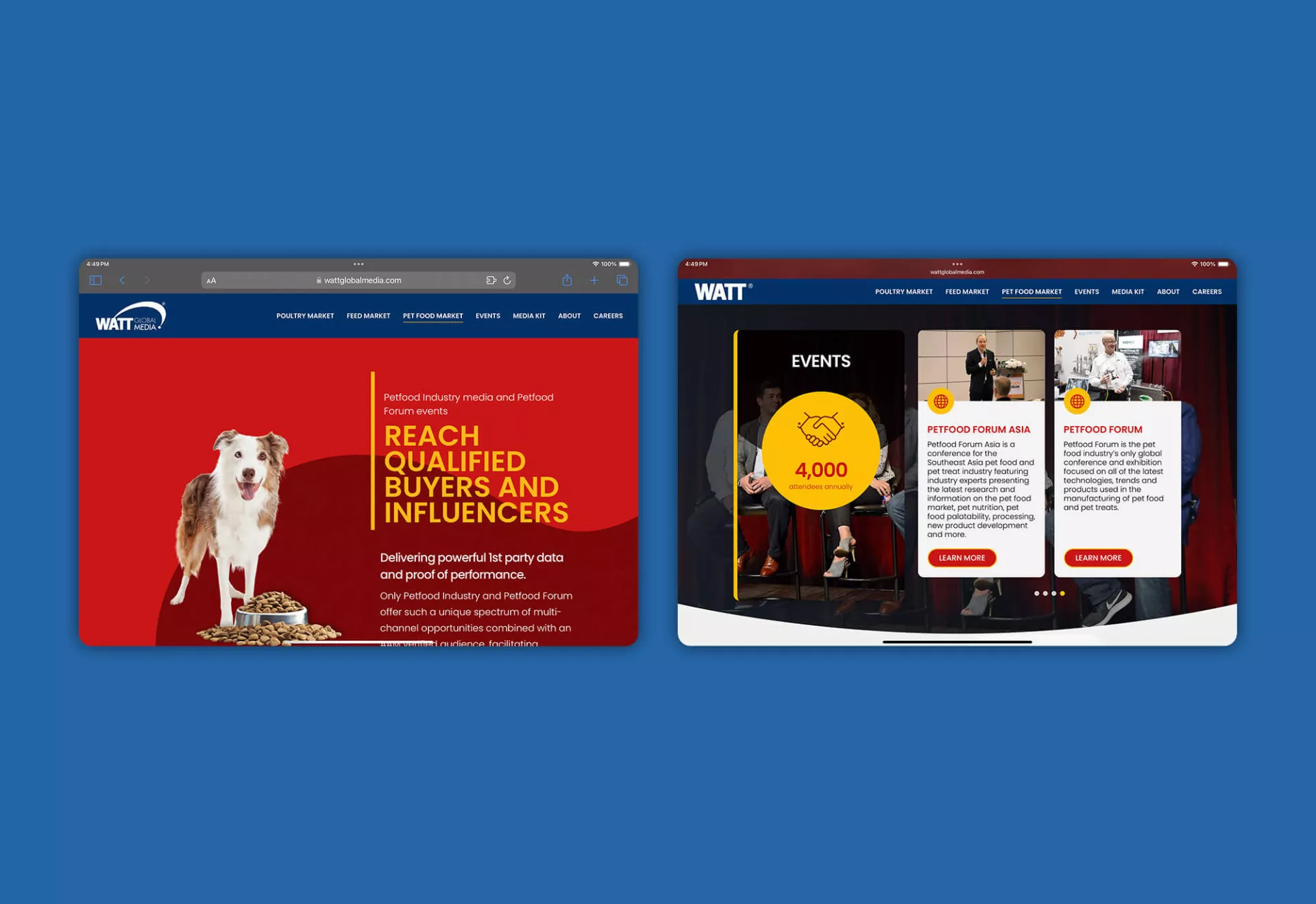 WATT Global Media Website Design & Development by Matcha Design WATT Global Media Website Design & Development by Matcha Design