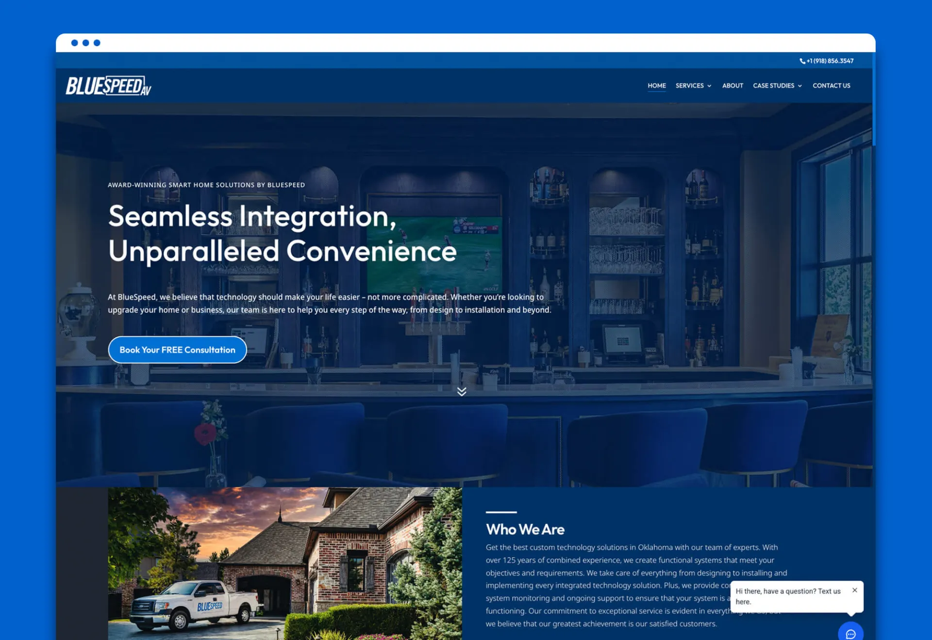 BlueSpeed Website Design & Development by Matcha Design