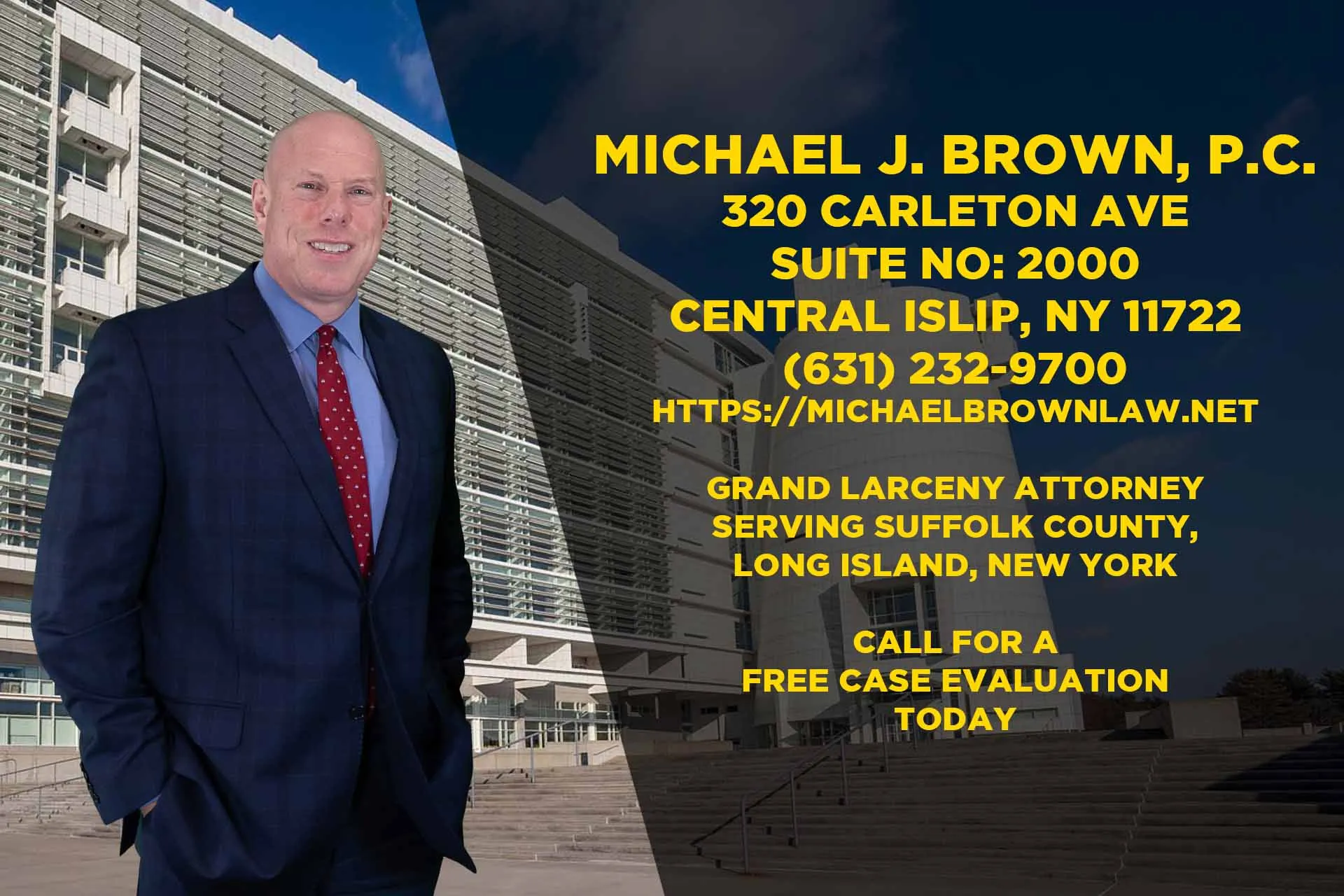MichaelBrownGrandLarcenyAttorneySuffolkCounty