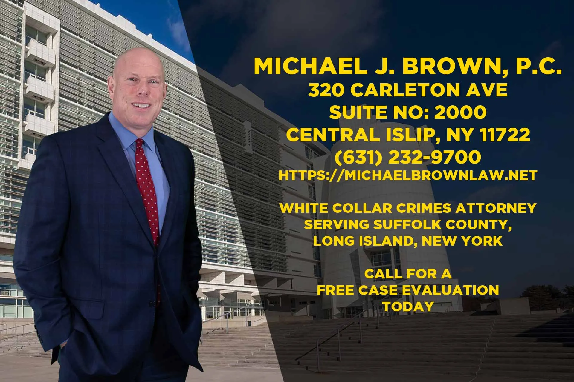 MichaelBrownWhiteCollarCrimesAttorneySuffolkCounty