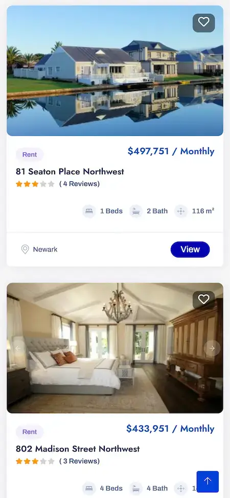 Zillow Clone 13 Zillow Clone Rental Properties List Screen.