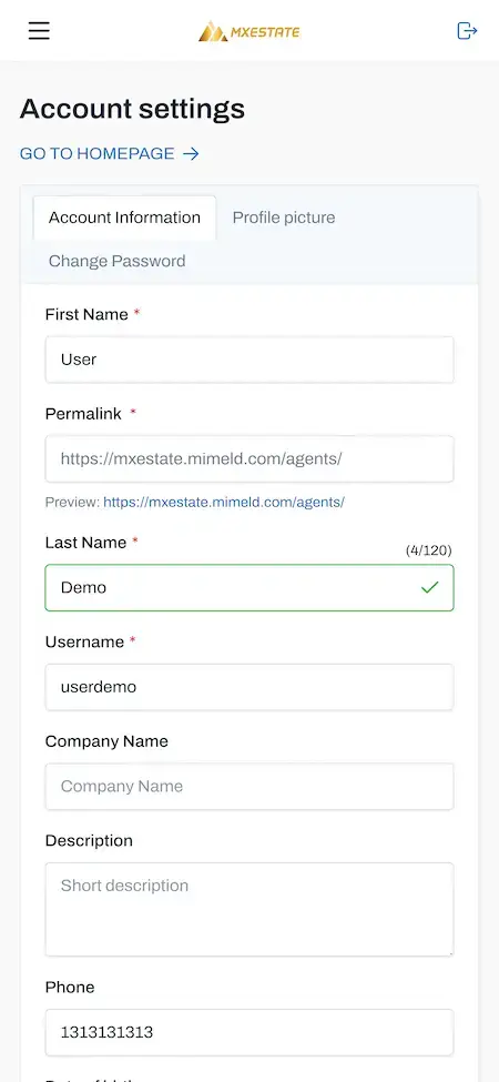 Zillow Clone 18 Zillow Like App account Settings Screen UI