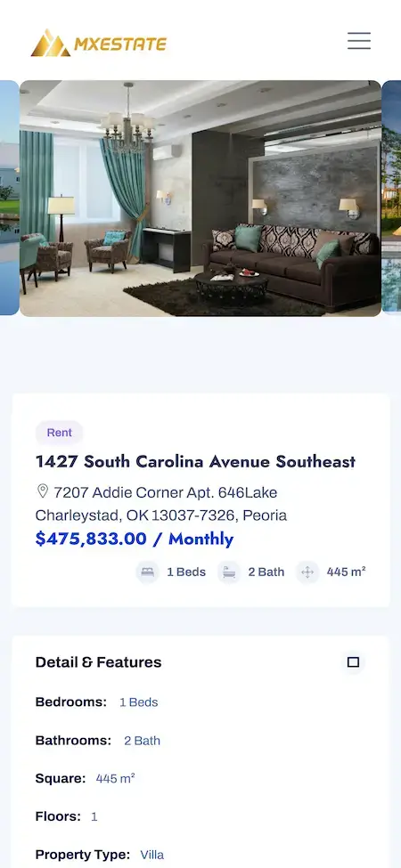 Zillow Clone 20 Zillow Clone Property Details Screen.