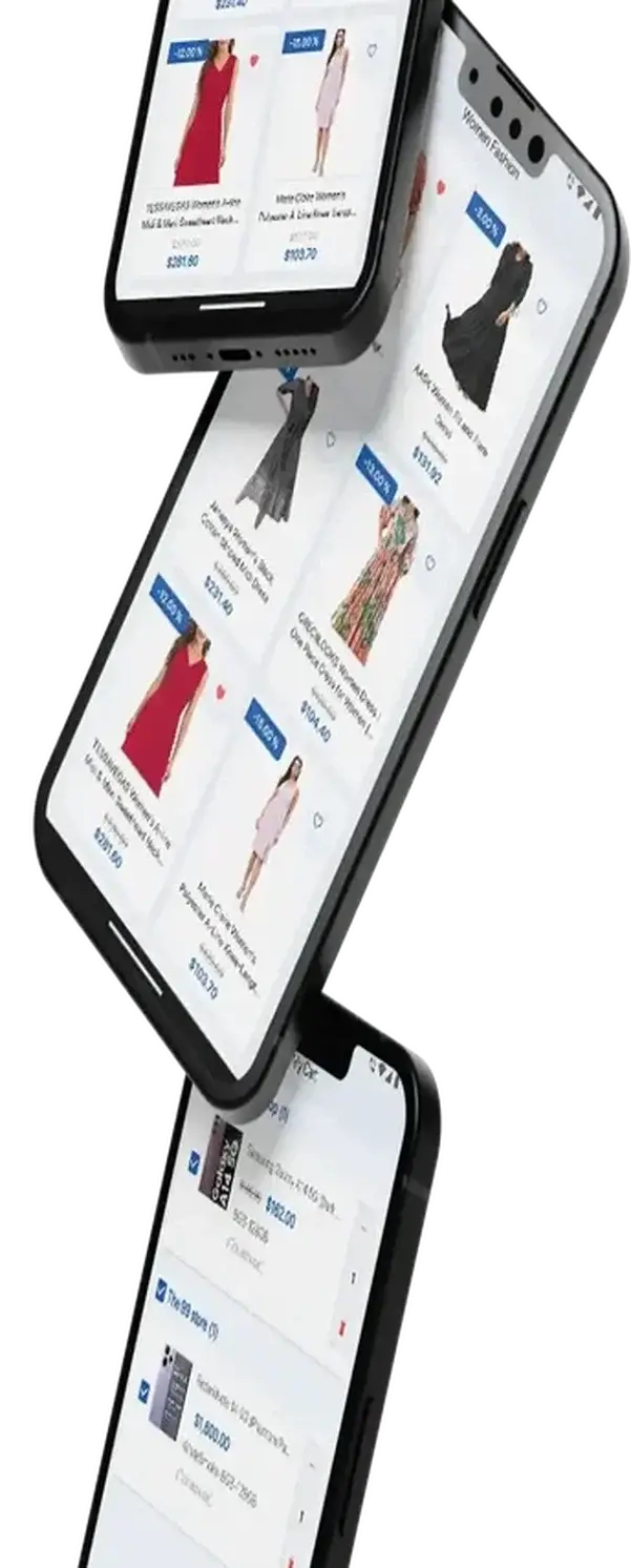 Amazon Clone 8 Amazon Clone three mobile screens