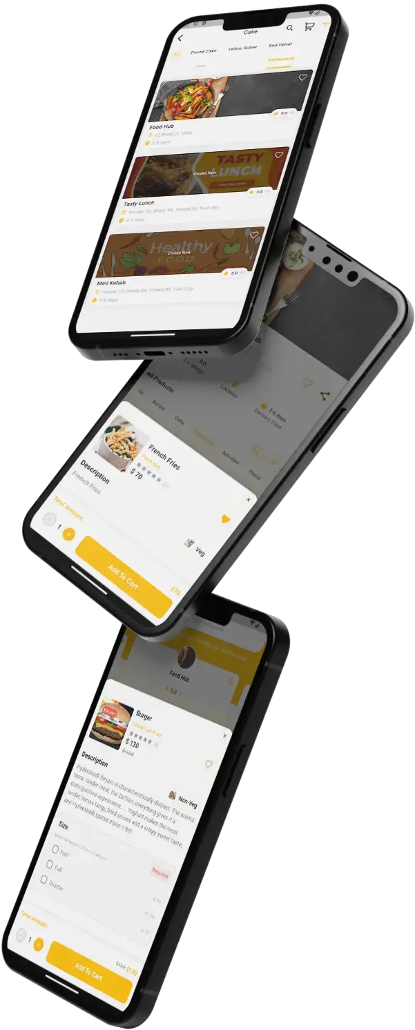 Talabat Clone 8 Talabat Clone App three Screen Display
