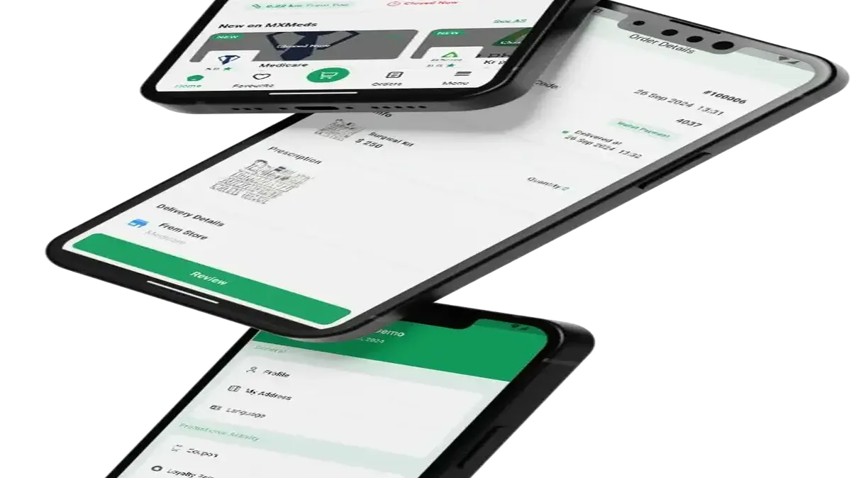 Netmeds Clone 8 Netmeds Clone Mobile App Triple Screen View.