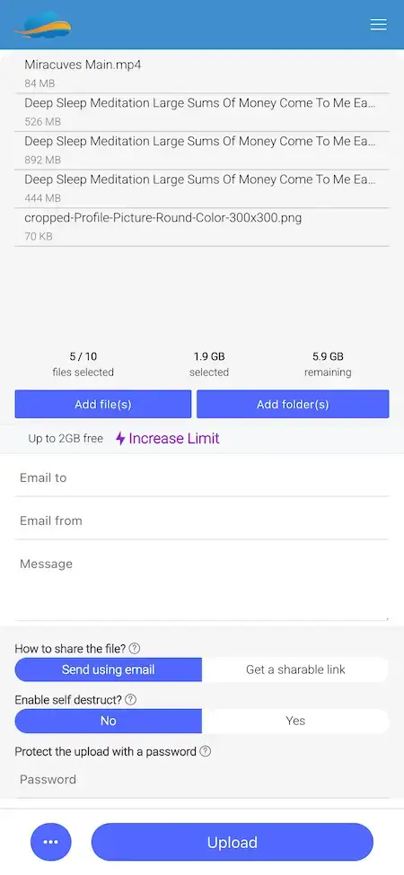 Wetransfer Clone 14 Wetransfer Clone – Upload Files & Send via Email