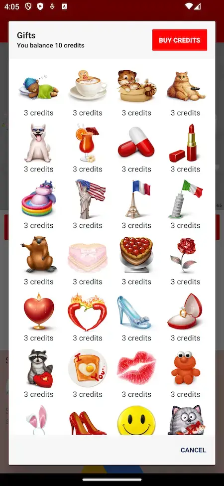 Tinder Clone 13 Tinder clone app showcasing a variety of mobile app gift options.
