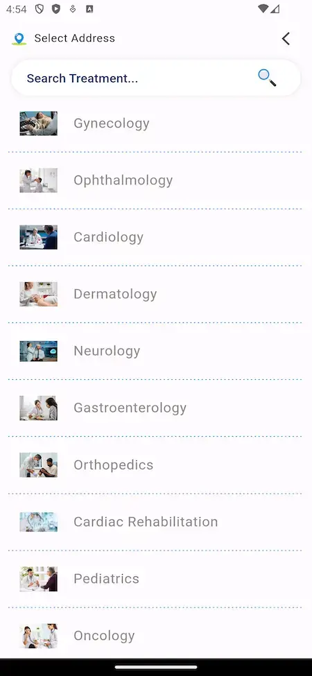 Practo Clone 19 Practo Clone Search and find treatments easily on the screen.