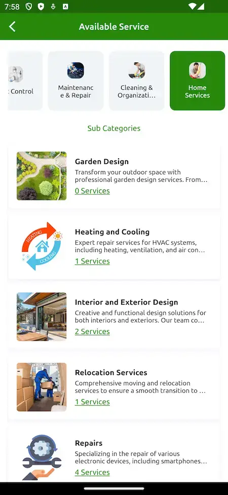 Thumbtack Clone 14 Thumbtack clone available services Screen