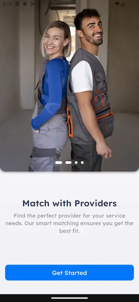 Uber for X 20 Uber for x clone image of match with providers Screen