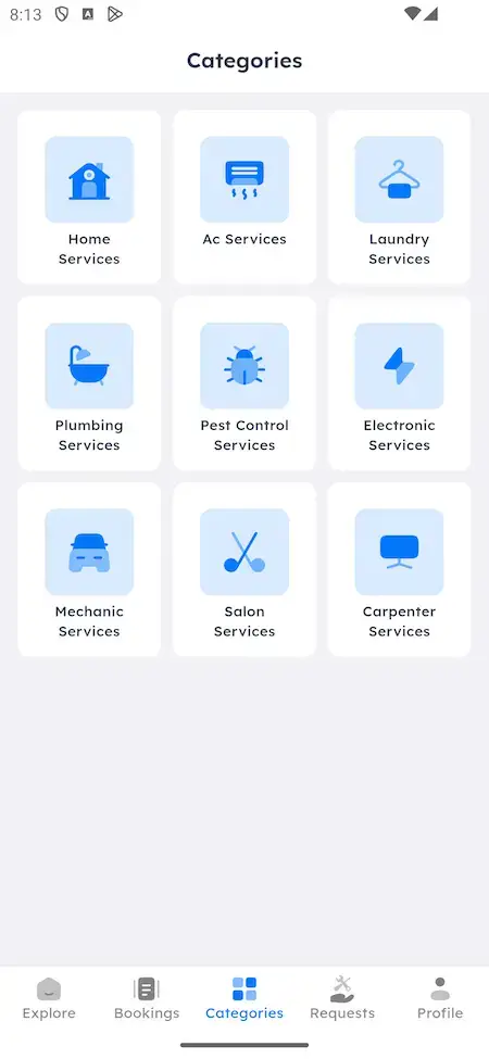 Uber for X 17 Uber for x clone categories Screen
