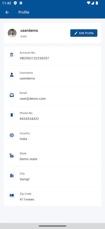 Banking Solution 15 Banking solution user profile interface