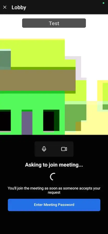 Zoom Clone 16 Zoom clone Mobile App Join meeting Screen.