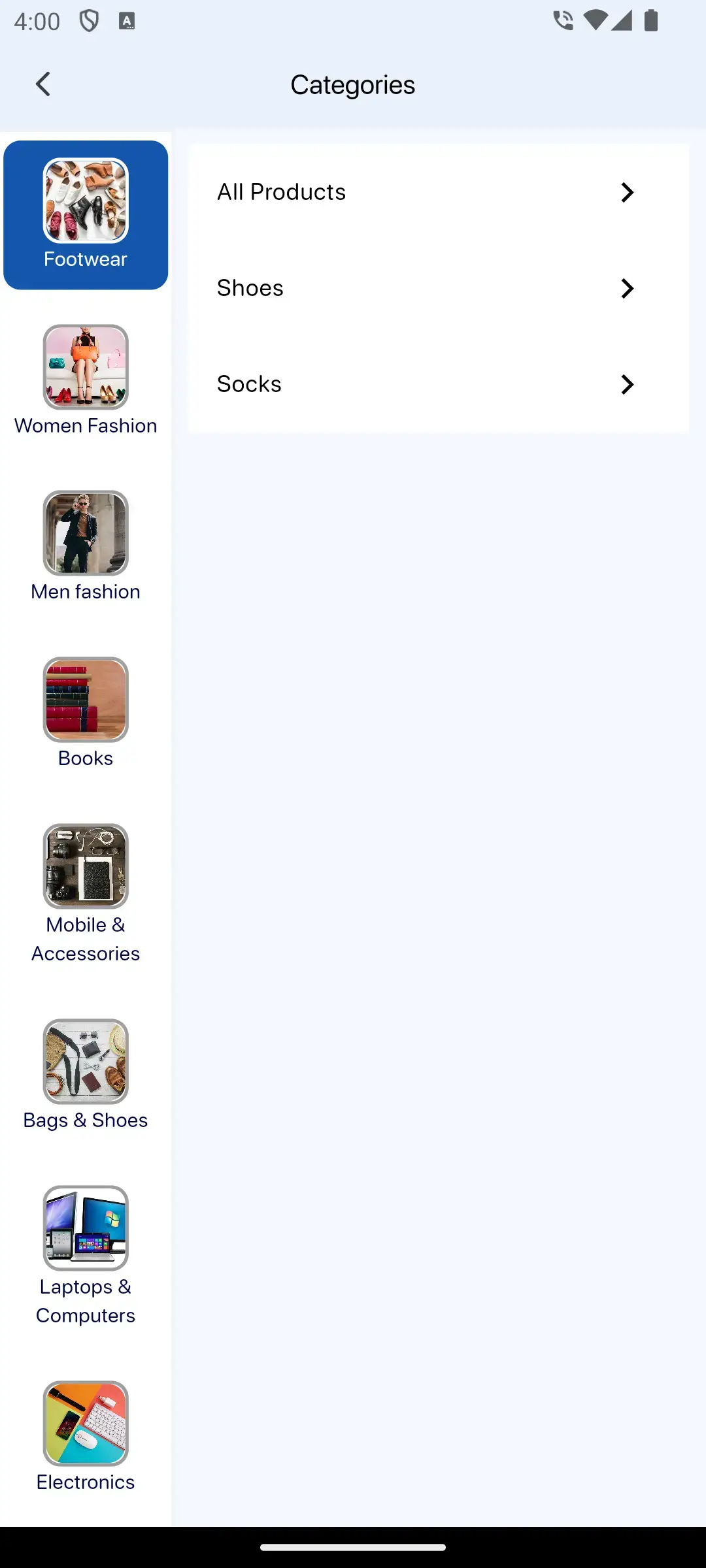 Amazon Clone 14 Amazon Clone categories Details Screen