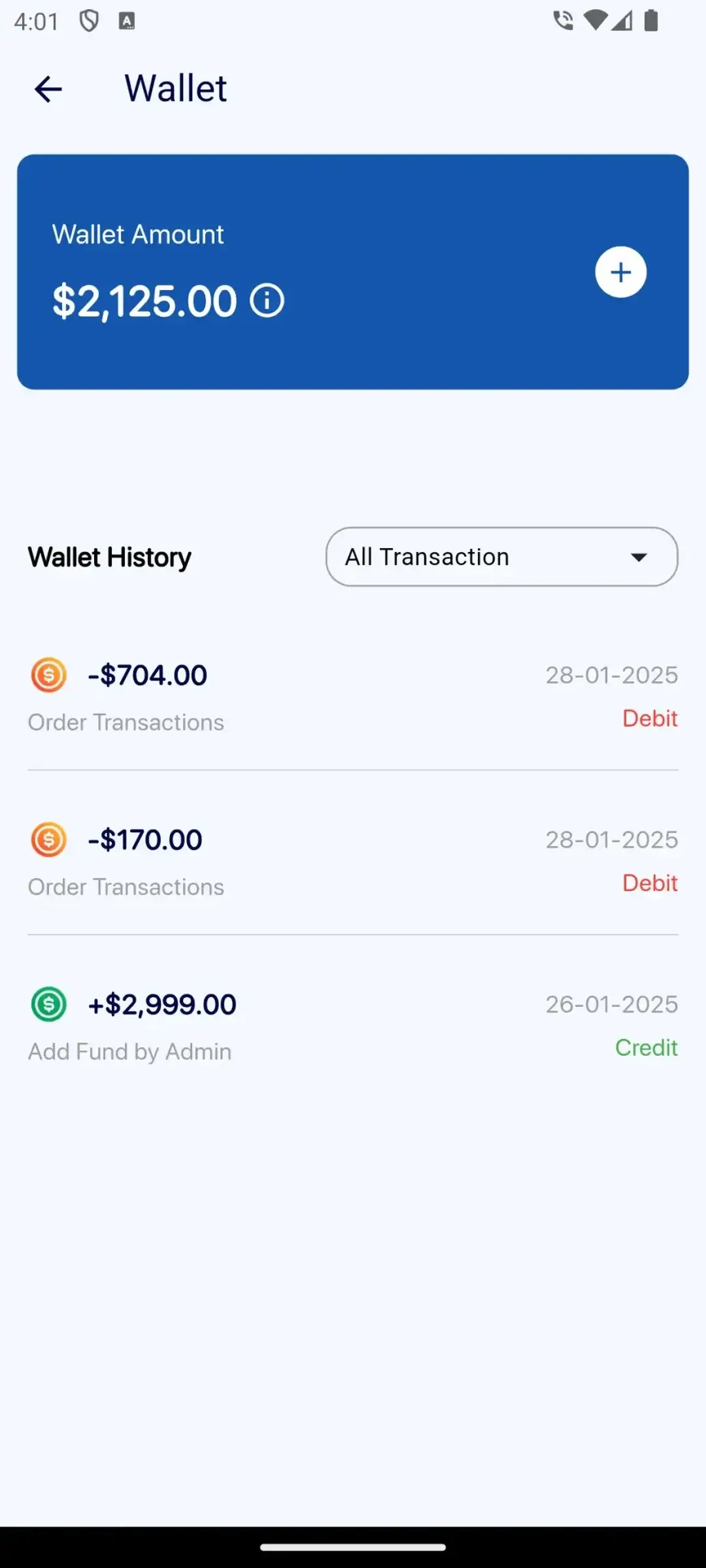 Amazon Clone 20 Amazon Clone wallet Details Screen
