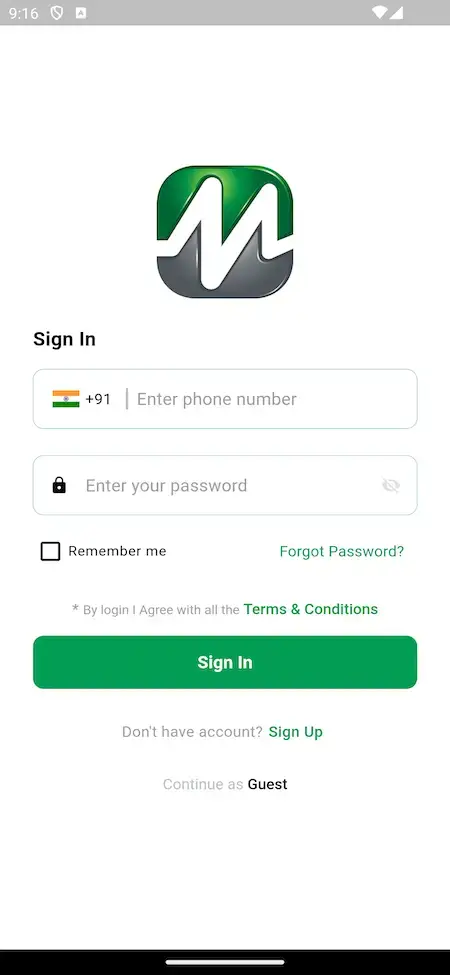 Glovo Clone 13 Glovo Like App Sign In Screen Interface