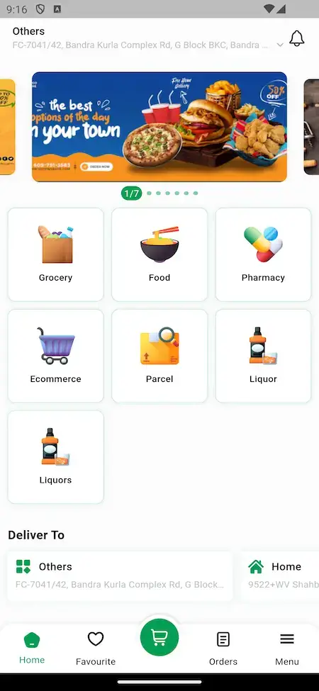 Glovo Clone 17 Categories Grid List Screen Glovo Clone Mobile App