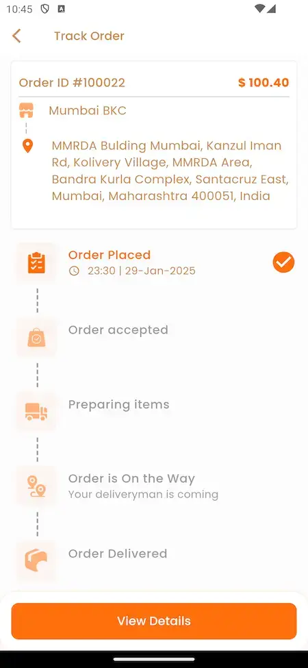 Blinkit Clone 16 Blinkit Clone Mobile App Order Tracking Screen