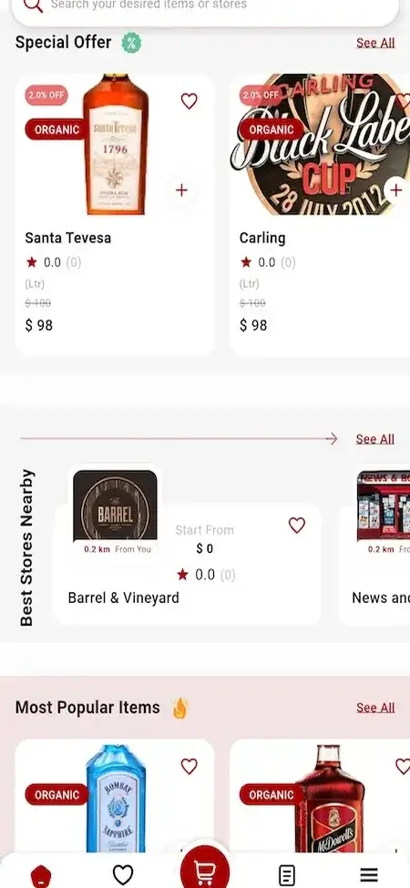 Vivino Clone 20 Vivino Clone Mobile App Special offers Screen
