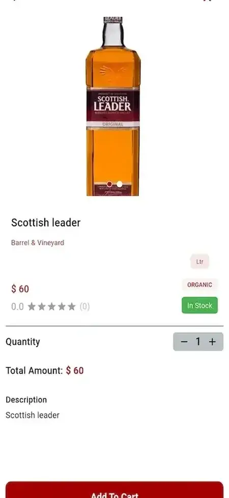 Vivino Clone 16 Vivino Clone Mobile App Item Details Screen.