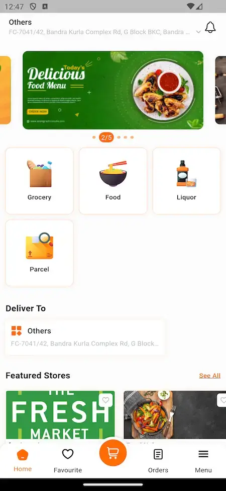 Swiggy Clone 17 Swiggy Clone Mobile App Categories Grid Screen.