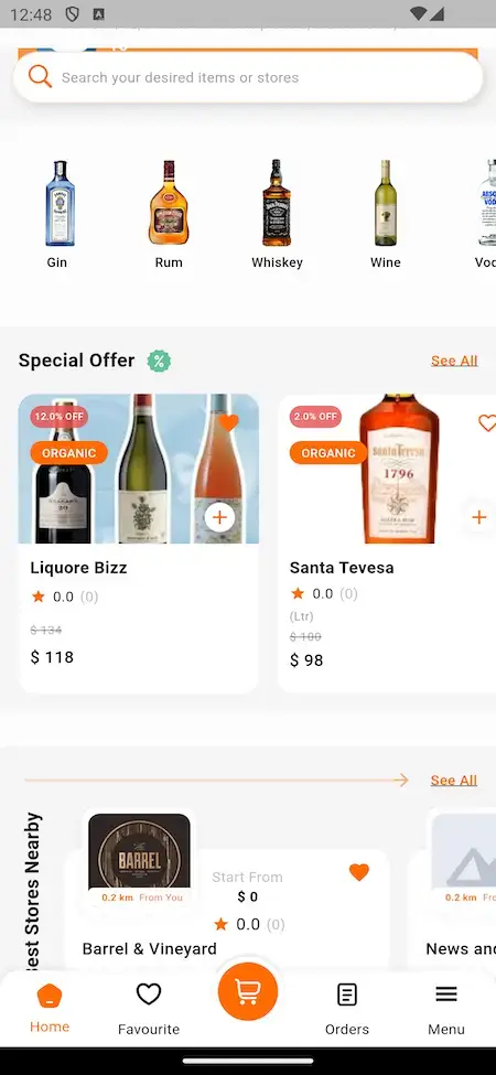 Swiggy Clone 13 Swiggy Clone Mobile App Home Screen.