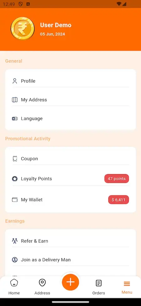 Swiggy Clone 16 Swiggy Clone Mobile App Demo User Screen.