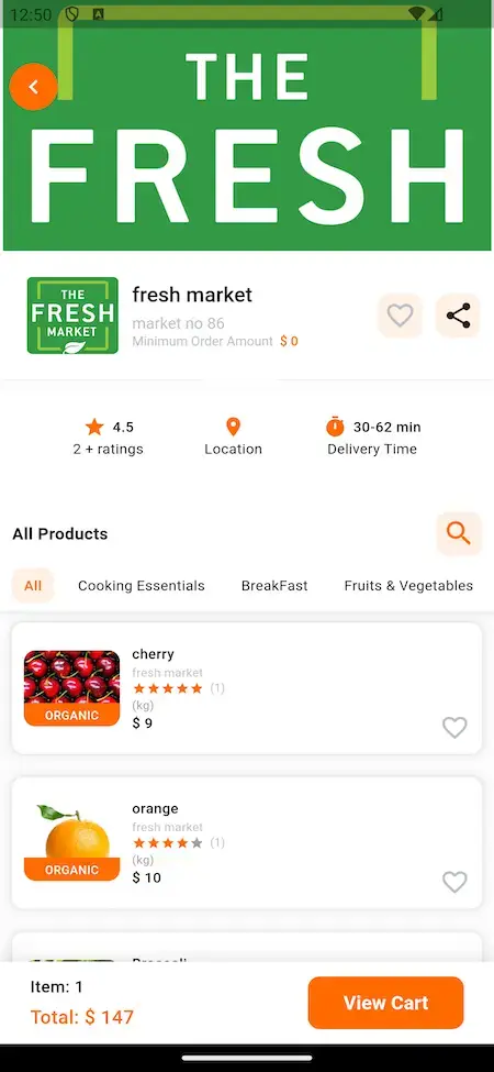 Swiggy Clone 20 Swiggy Clone Mobile App Screen.