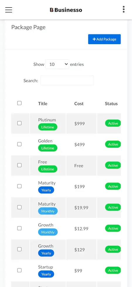 Wix Clone 15 Wix Clone package Page Display