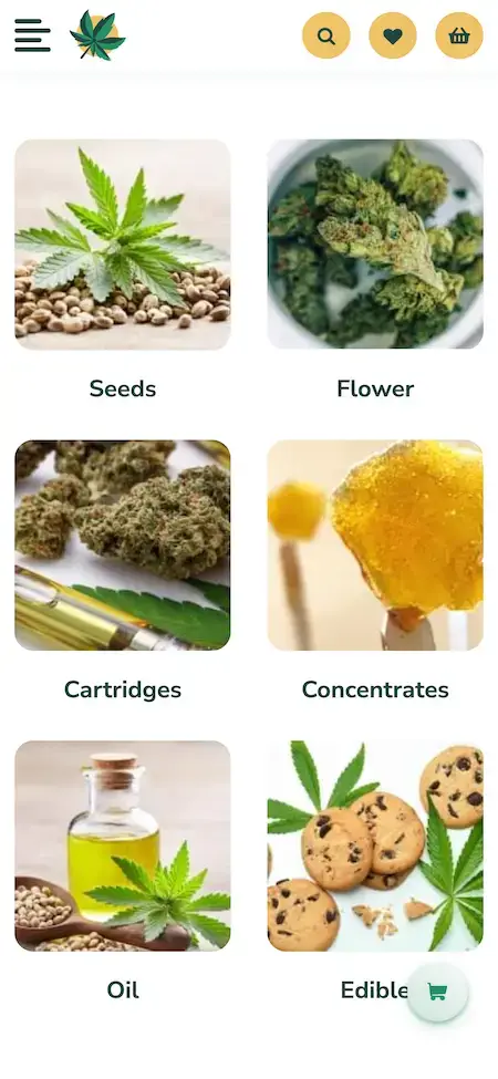 Weedmaps Clone 13 weedmap Clone Mobile App products range
