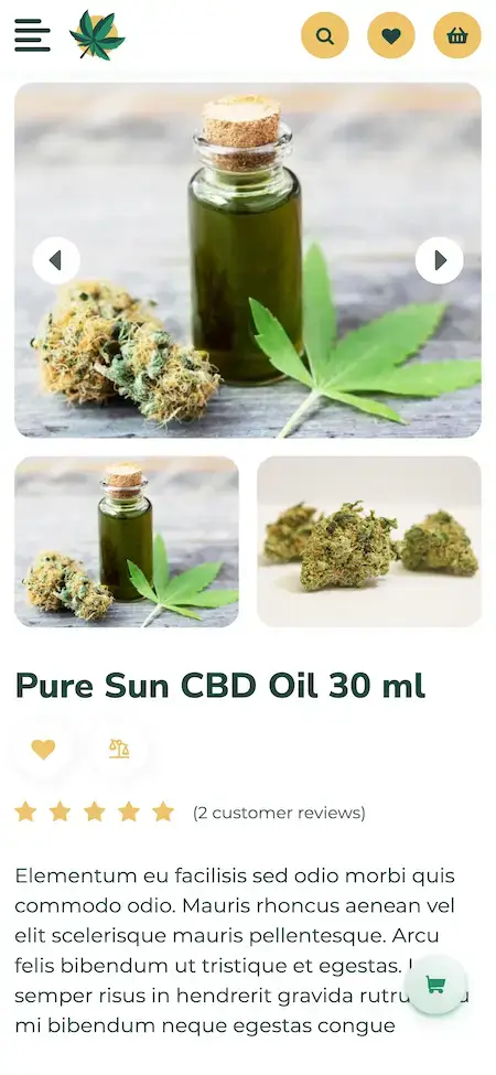 Weedmaps Clone 18 weedmap Clone App display cbd oil product description