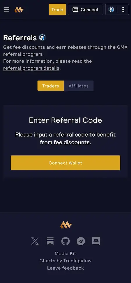 GMX Clone 20 GMX Clone Mobile Referral Screen.