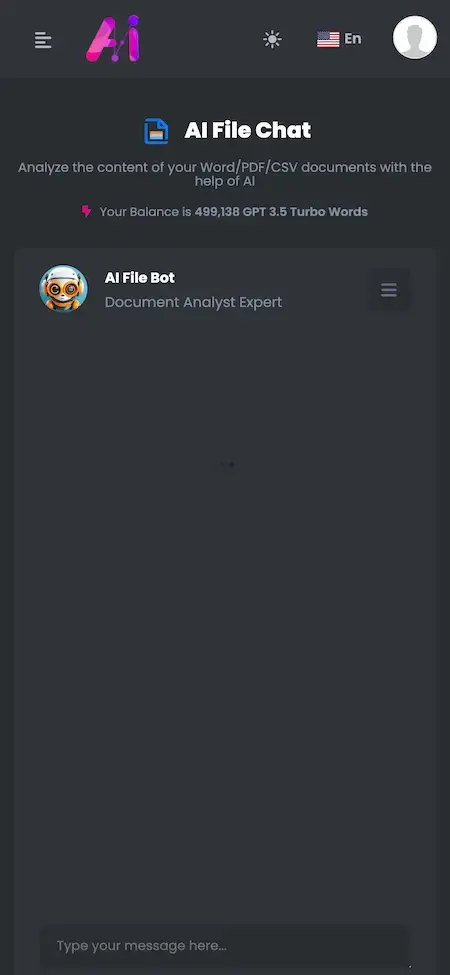 ChatGPT Clone 14 Chatgpt Like App AI Powered File Conversation UI
