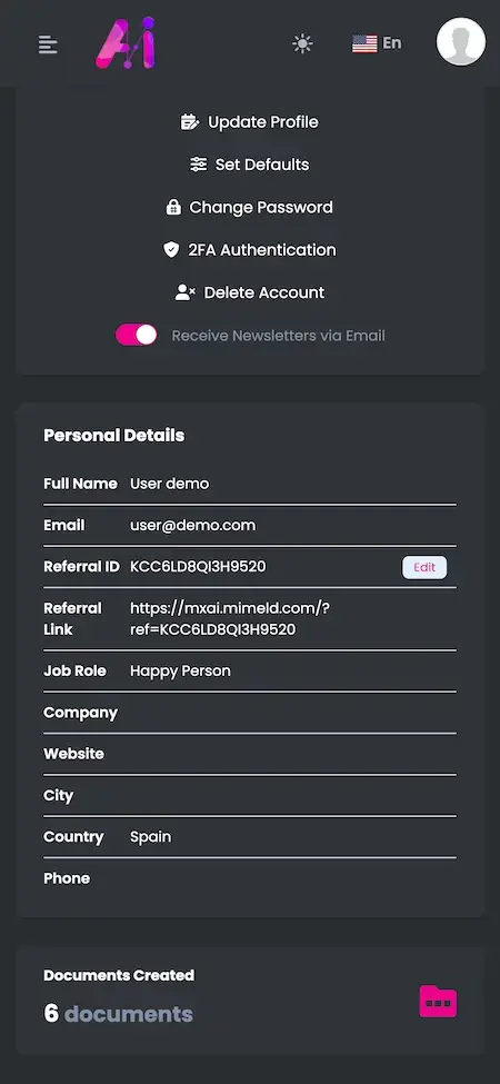 ChatGPT Clone 18 Personal Details Screen Chatgpt Clone Mobile App