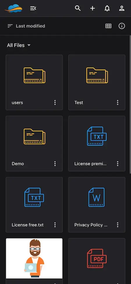 Google Drive Clone 16 Google Drive Like App All Files View Screen