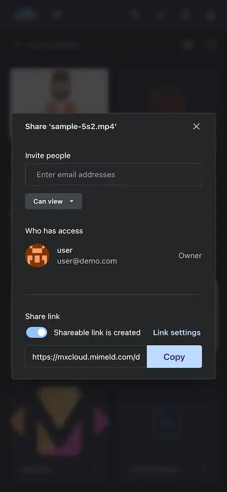 Dropbox Clone 16 Add Collaborators and Generate Link - Dropbox Clone