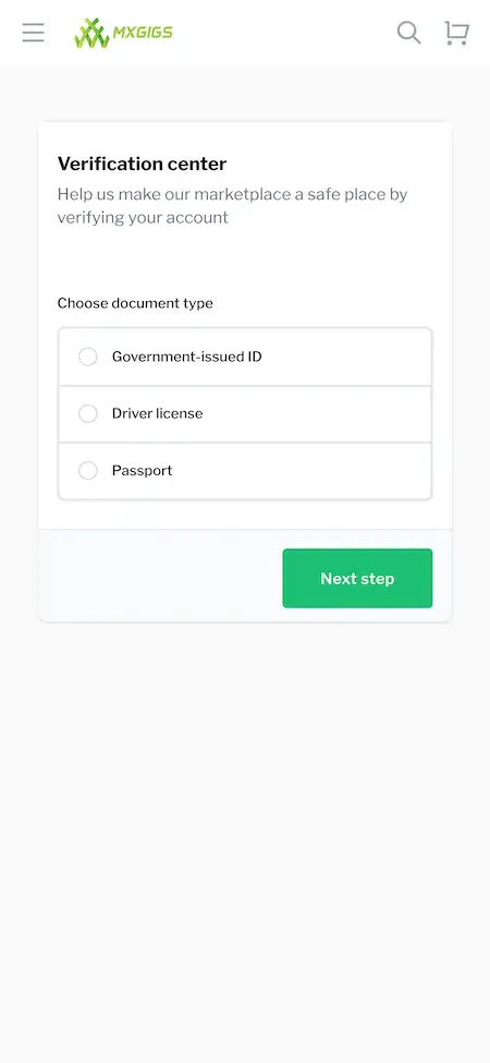 Fiverr Clone 16 Fiverr Clone User Verification Screen.