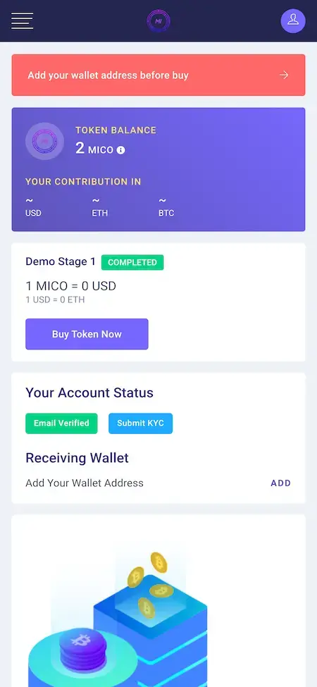 BSCPad Clone 16 BSCPad Clone token balance and wallet page