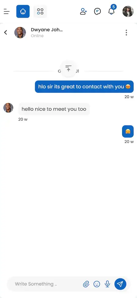 LinkedIn Clone 16 Chats & Messages Interface Linkedin Clone App Screen Ui