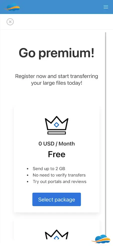 Wetransfer Clone 13 Go Premium Screen Wetransfer Clone Mobile App