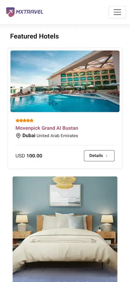 Expedia Clone 18 Expedia-Like App – Featured Hotels & Exclusive Deals