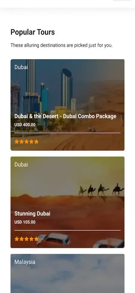Expedia Clone 14 Expedia Clone – Popular Tours & Sightseeing Packages