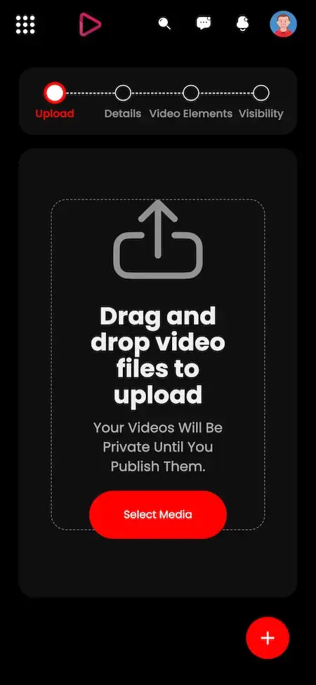 YouTube Clone 16 youtube Clone App Upload Video Screen.