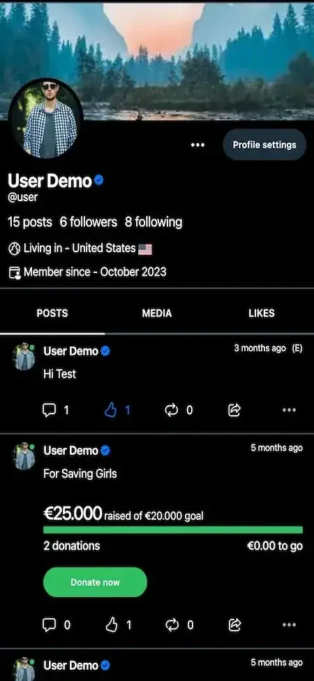 Twitter Clone 13 Twitter Clone Mobile App user demo Screen
