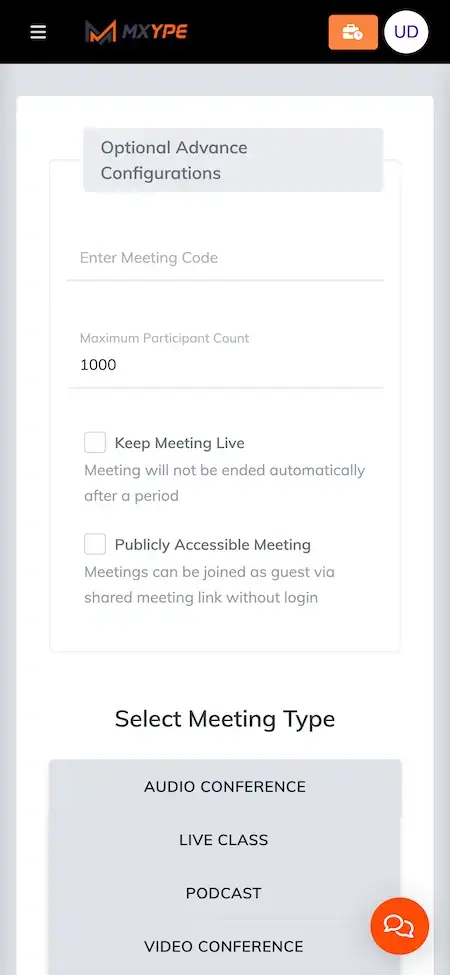 Skype Clone 18 Skype Clone Mobile App List of meeting time Screen.