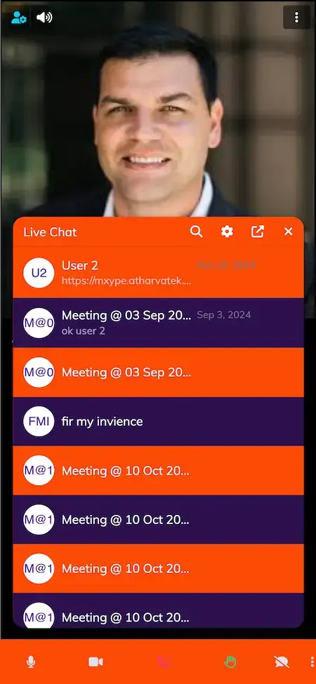 Skype Clone 16 Skype Clone Mobile App Live Chat Screen.