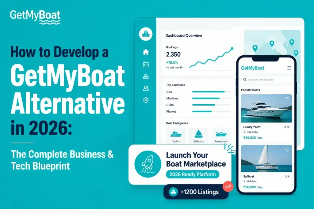 GetMyBoat alternative app development platform for boat rental marketplace businesses