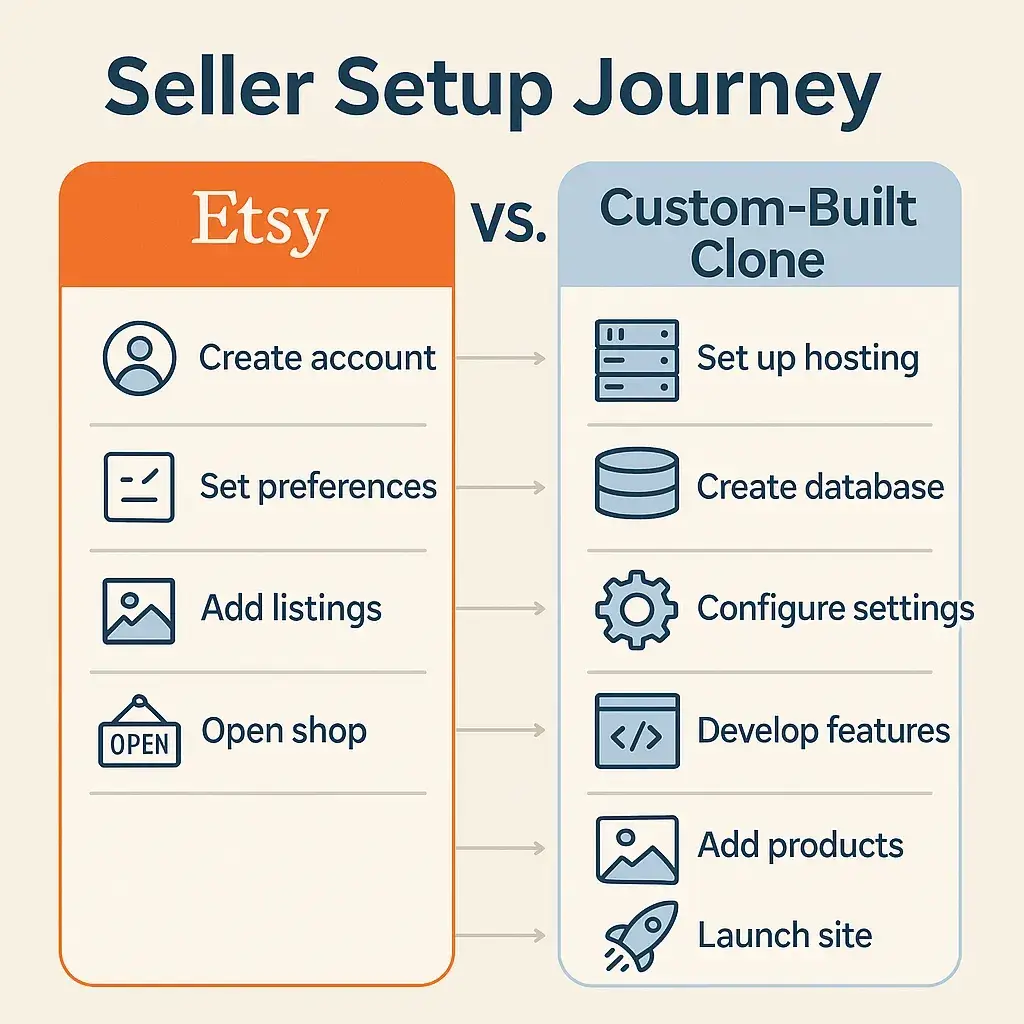 Must-Have Features in an Etsy-Like App 1 Etsy Setup Comparison